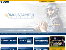 Tablet Screenshot of mountaineerathleticclub.com